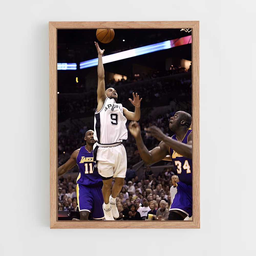 Poster Tony de parker – affiche Basketball (vue 4)